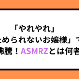 「やれやれ」「止められないお嬢様」で話題沸騰！ASMRZとは何者？